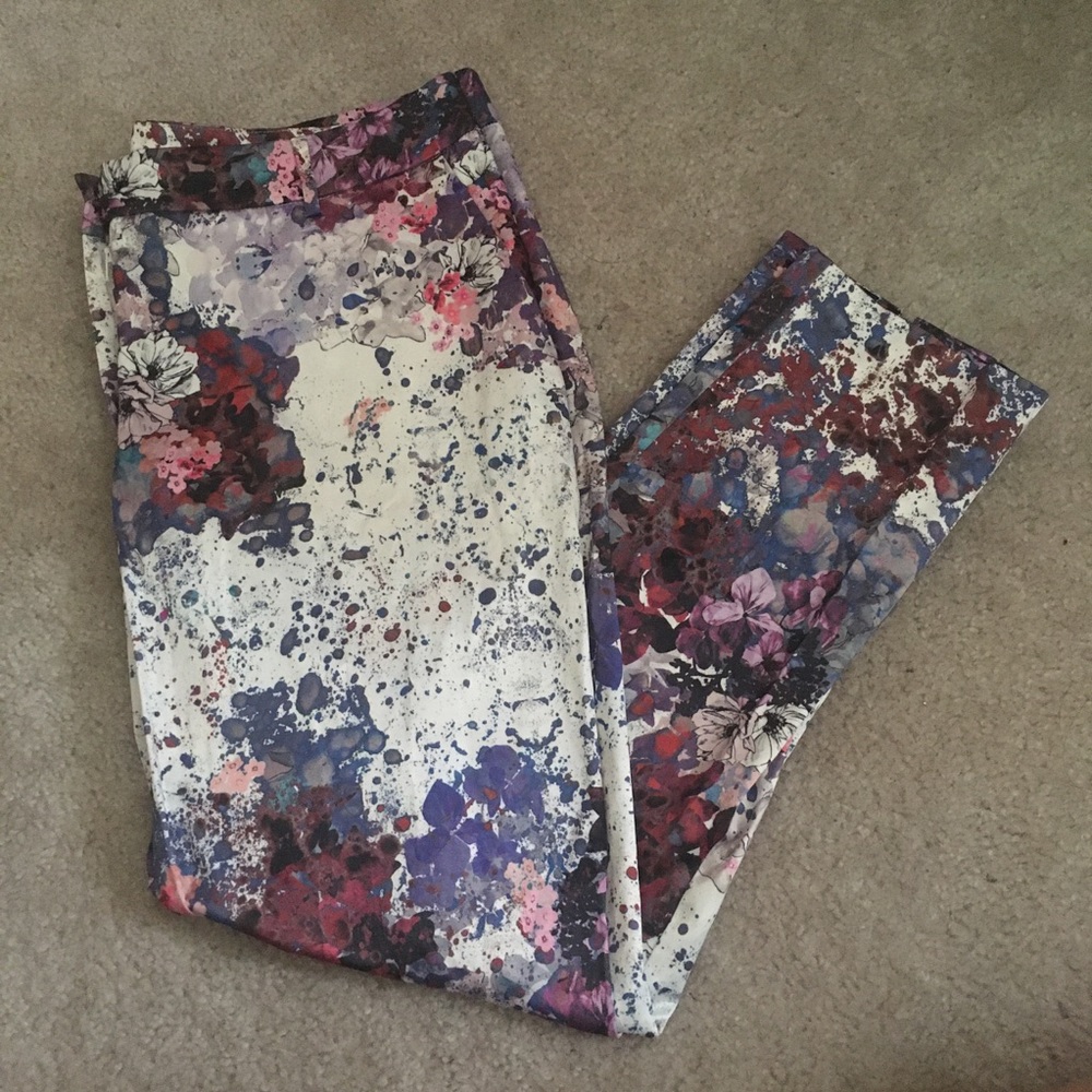 H&M Floral Print Trousers